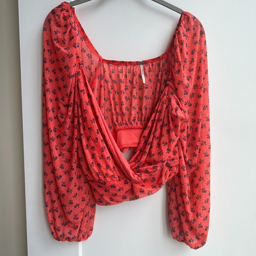 Free People Floral Blouse